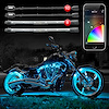 KS-MOTO-ADVANCE 10 x Pod + 8 x 10 in. Strip Million Color XKCHROME ATV/Motorcycle LED Light Kit, Universal Fit