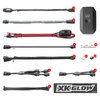 KS-MOTO-PRO 14 x Pod + 12 x 10 in. Strip Million Color XKCHROME ATV/Motorcycle LED Accent Light Kit, Universal Fit - image 2