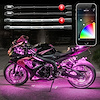 KS-MOTO-STANDARD 8 x Pod + 4 x 10 in. Strip Million Color XKCHROME ATV/Motorcycle LED Light Kit, Universal Fit - image 1