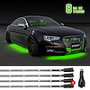 XK041002-G 8 x 24 in. Tube XKGLOW UnderglowLED Accent Light Car/Truck Kit, Sinlge-Color Green, Universal Fit - image 1