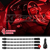 XK041004-R 4 x 8 in. XKGLOW UnderglowLED Accent Light Car/Truck Kit, Single-Color Red, Universal Fit - image 1