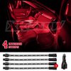 XK041004-R 4 x 8 in. XKGLOW UnderglowLED Accent Light Car/Truck Kit, Single-Color Red, Universal Fit - image 2