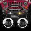 XK042006 4 in. Fog Light Kit, w/ Switchback Halo White DRL + Amber Turn Signal, 2007-2018 Jeep Wrangler JK - image 2