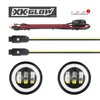 XK042010-B 4 in. Black RGB LED Fog Light Kit, w/ XKCHROME Bluetooth App Control, 2007-2018 Jeep Wrangler JK - image 2