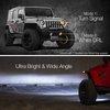 XK042010-B 4 in. Black RGB LED Fog Light Kit, w/ XKCHROME Bluetooth App Control, 2007-2018 Jeep Wrangler JK - image 3