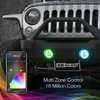 XK042010-B 4 in. Black RGB LED Fog Light Kit, w/ XKCHROME Bluetooth App Control, 2007-2018 Jeep Wrangler JK - image 4