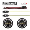 XK042011-B 4.5 in. Black RGB LED Running Light Kit, for Harley Motorcycle, w/ XKCHROME Bluetooth App Control, Universal Fit - image 2