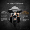 XK042011-B 4.5 in. Black RGB LED Running Light Kit, for Harley Motorcycle, w/ XKCHROME Bluetooth App Control, Universal Fit - image 3