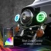 XK042011-B 4.5 in. Black RGB LED Running Light Kit, for Harley Motorcycle, w/ XKCHROME Bluetooth App Control, Universal Fit - image 4