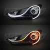 XK043001-24 24 in. Sequential Switchback LED Strip Kit, DRL Turnsignal for Headlights, 2-Piece, Universal Fit - image 2