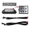 XK052001-4WA Strobe Pod Lights, w/Traffic Ultra Bright LEDs Multiple Modes + Solid On, White + Amber, 4-Piece, Universal Fit - image 2