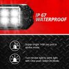 XK052001-4WA Strobe Pod Lights, w/Traffic Ultra Bright LEDs Multiple Modes + Solid On, White + Amber, 4-Piece, Universal Fit - image 3