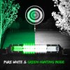 XK063010 10 in. 2-in-1 LED Light Bar, w/Pure White and Hunting Green Flood and Spot Work Light, Universal Fit - image 3