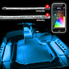 XK-BOAT-PRO 8 x 36 in. Strips + 8 x 10 in. Flex Strips Million Color XKCHROME Boat Marine Kit, Universal Fit