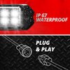 XK-DT-STA Standard Conversion Signal Light + Horn Kit, For ATV/UTV, (2) White + (2) Red + (2) Amber Pods, Universal Fit - image 3