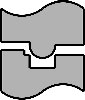 Standard Edge Bead Roll Set 1/8" Edge Bead - image 1