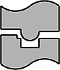 Edge Bead Roll Set - Keyed 1/8" Edge Bead - image 1