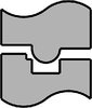 Edge Bead Roll Set - Keyed 3/8" Edge Bead - image 1