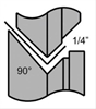 Hem High Throat Roll Set Step #1 (3/8" 90°) - image 1