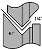 Hem High Throat Roll Set Step #1 (1/4" 90°) - image 1