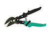 High Capacity Offset Snips Green Handle