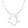 Front Brake Line Kit for 1958 Bel Air, Impala Standard Brakes [Galfan-Coated Steel]