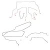 Complete Brake Line Kit for 1995-1998 GM K1500, Reg Cab, Long Bed [Galfan-Coated Steel]