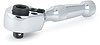 Mini Ratchet with Bit Driver - 1/4" Drive 2-in-1 Ratchet (one side holds hex bits) - image 1