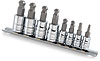 8-Piece Metric Ball Tip Hex Bit Socket Set 3/8" Drive Sizes: 3, 4, 5, 6, 7, 8, 9, 10mm - image 1