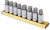 SAE & Metric Hex Bit Socket Set - 1/2" Drive S2 Steel Alloy Bits - image 1