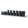 SAE Stubby Hex Bit Impact Socket Set 9pc Includes: - image 1