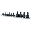 Tamper Resistant Stubby Star Bit Impact Socket Set 10pc Includes: - image 1