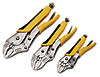 Curved Jaw Locking Pliers Set 3pc Includes: - image 1