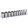 Metric Standard 6pt Socket Set 1/4" Drive - image 1
