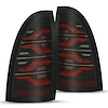 680070 Luxx Series LED Taillights for 2005-2015 Toyota Tacoma - Black-Red - image 1