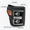 880146 Luxx-Series LED Projector headlights for 2011-2016 Ford F-250/F-350/F-450 - Plank Style Design in Black - image 3