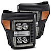 880149 NOVA-Series LED Projector Headlights for 2011-2016 Ford F-250/F-350/F-450/F-550 - Black - image 1