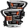 880168 Luxx-Series LED Projector Headlights for 2015-2017 Ford F-150 - Jet Black - image 1