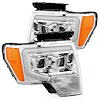 880178 Luxx-Series LED Projector Headlights for 2009-2014 Ford F-150 - Chrome - image 1