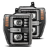 880312 NOVA-Series LED Projector Headlights for 2008-2010 Ford F-250/F-350/F-450 - Black