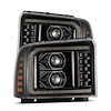 880316 PRO-Series Projector headlights for 2005-2007 Ford F-250/F-350/F-450 - Alpha-Black - image 1