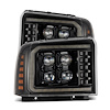 880318 Luxx-Series LED Projector Headlights for 2005-2007 Ford F-250/F-350/F-450/F-550 - Alpha-Black - image 1
