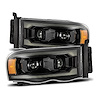 880569 Luxx-Series LED Projector Headlights for 2002-2005 Dodge RAM 1500/2500/3500 - Alpha-Black - image 1