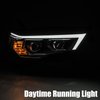 880720 Luxx-Series LED Projector headlights for 2014-2020 Toyota 4Runner - Plank Style Design in Midnight Black - image 2