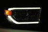 880727 NOVA-Series LED Projector Headlights for 2007-2013 Toyota Tundra/Sequoia - Plank Style Design in Midnight Black - image 2