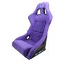 Fiberglass Large Prisma Bucket Seat Purple Microfiber - image 1