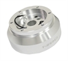 Short Hub Steering Wheel Adapter [Shiny Silver, 6-Bolt]