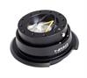 Generation 2.8 Quick Release Steering Wheel Hub Black Body & Diamond Cut Black Ring