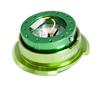 Generation 2.8 Quick Release Steering Wheel Hub Green Body & Diamond Cut Green Ring - image 1