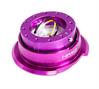 Generation 2.8 Quick Release Steering Wheel Hub Purple Body & Diamond Cut Purple Ring - image 1